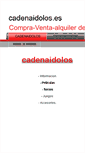 Mobile Screenshot of cadenaidolos.es