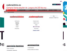 Tablet Screenshot of cadenaidolos.es